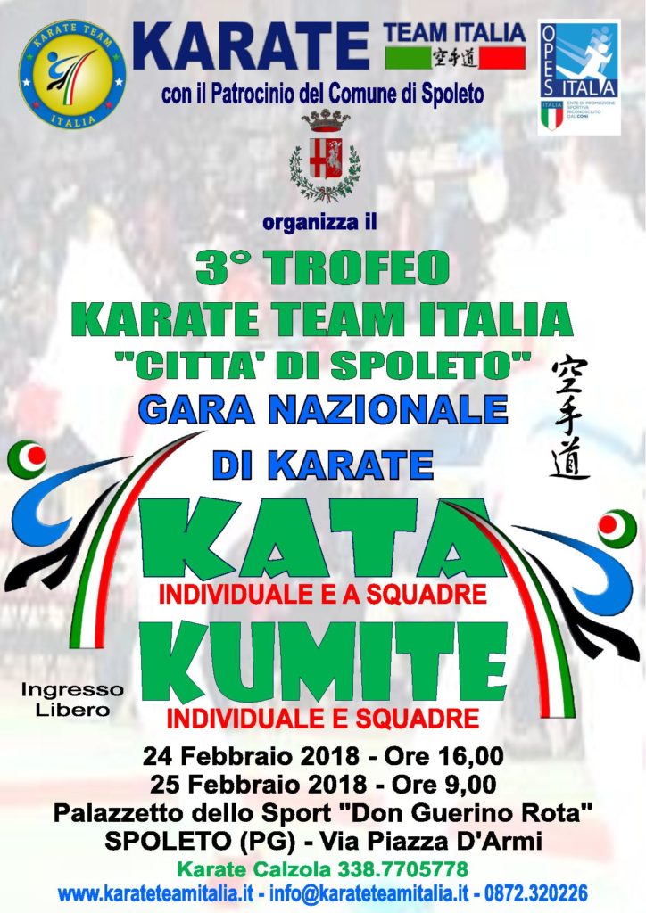 LOCANDINA CITTA DI SPOLETO 3° Trofeo